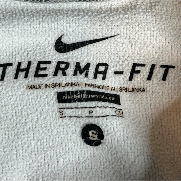 Nike Mens Small Gray Therma-Fit Pullover Fitness Hoodie Drawstring Pocket - Picture 4 of 9